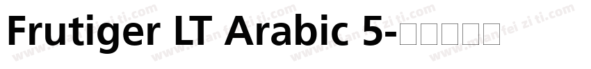 Frutiger LT Arabic 5字体转换